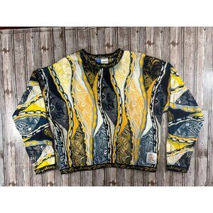 Coogi Sydney 2000 Olympics The Millennium Collection Sweater size L 3D Knit